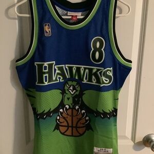 NWT Atlanta Hawks Mitchell & Ness Throwback Jersey Mens Medium